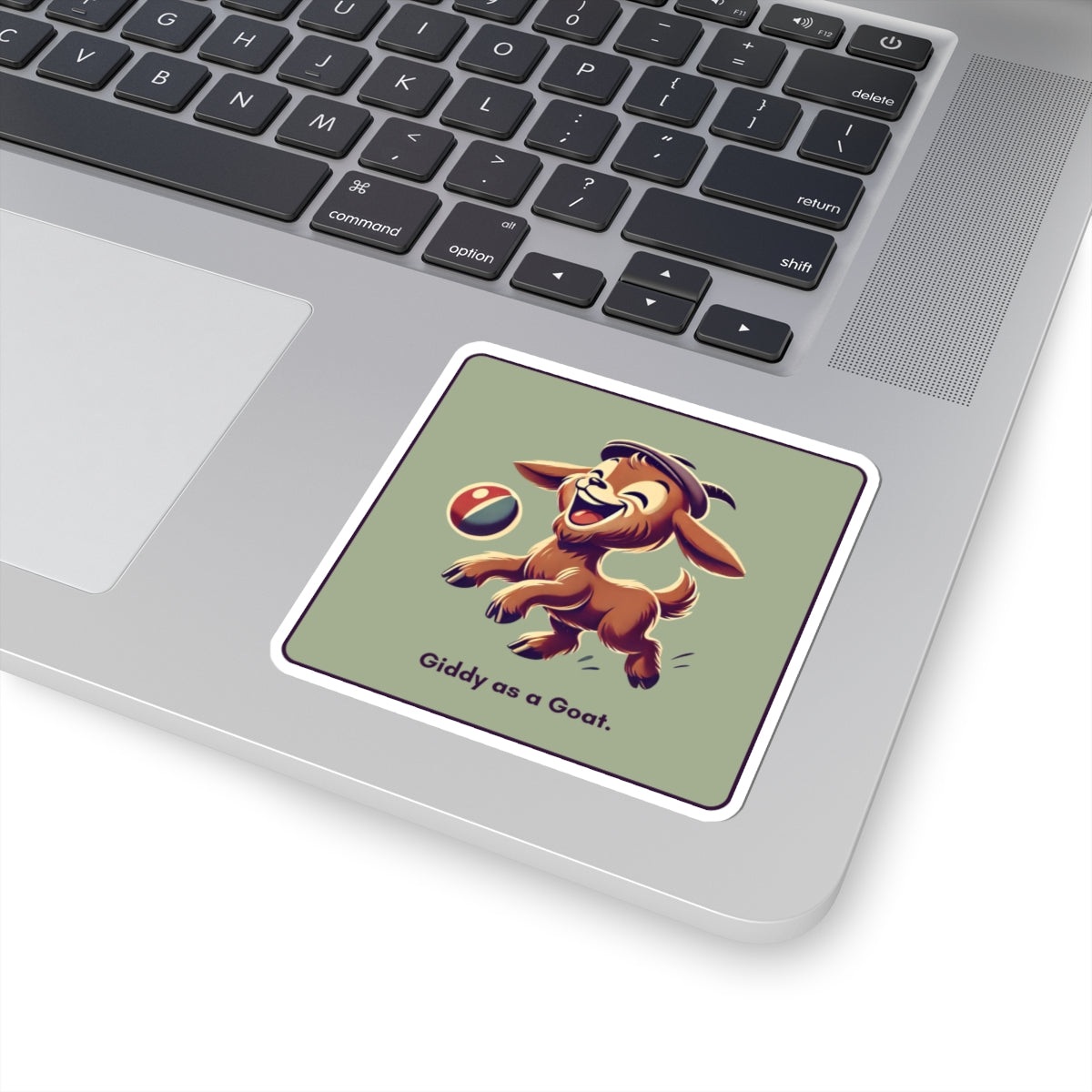 “Giddy as a goat” Kiss-Cut Sticker