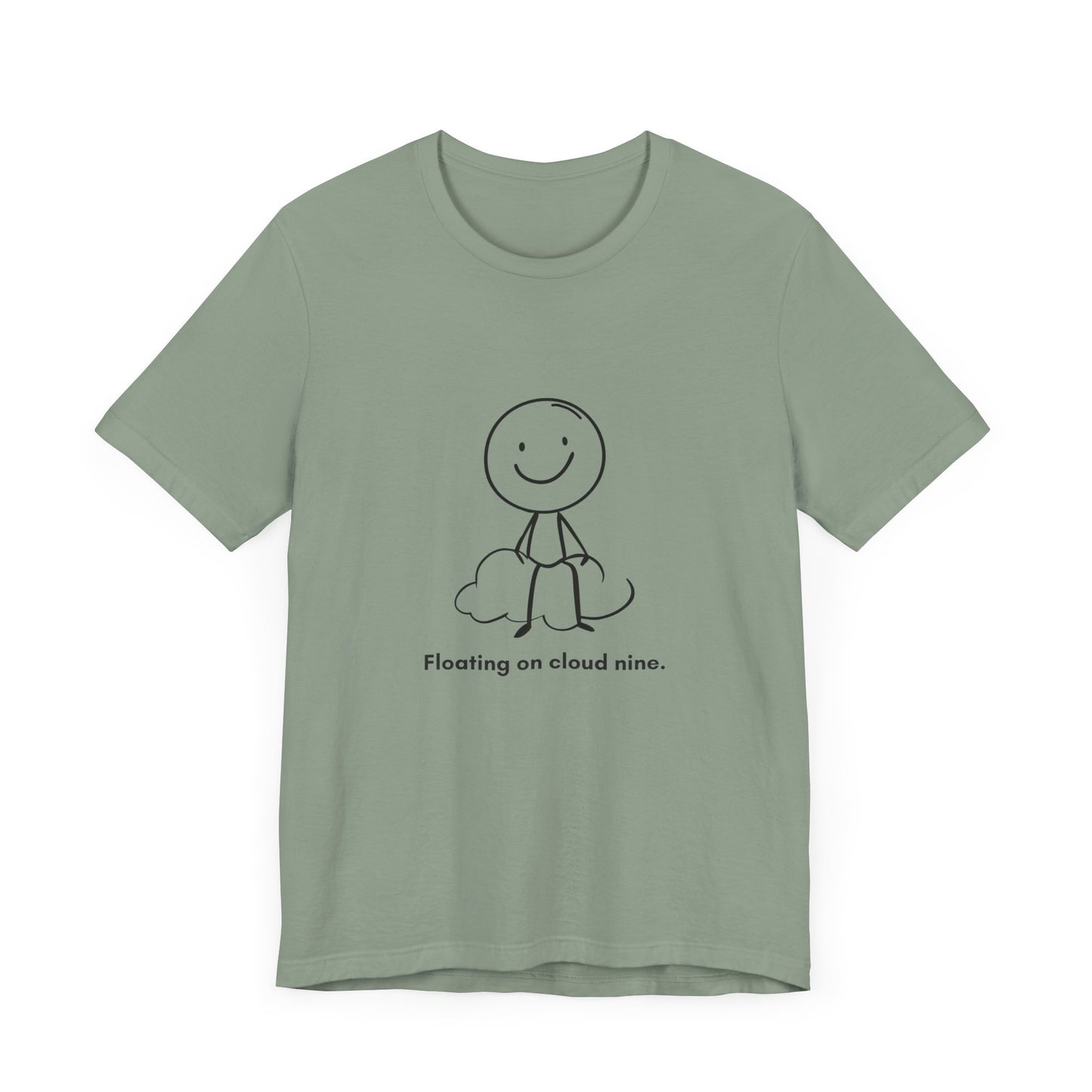 “Floating on cloud 9” Unisex Short Sleeve T-Shirt