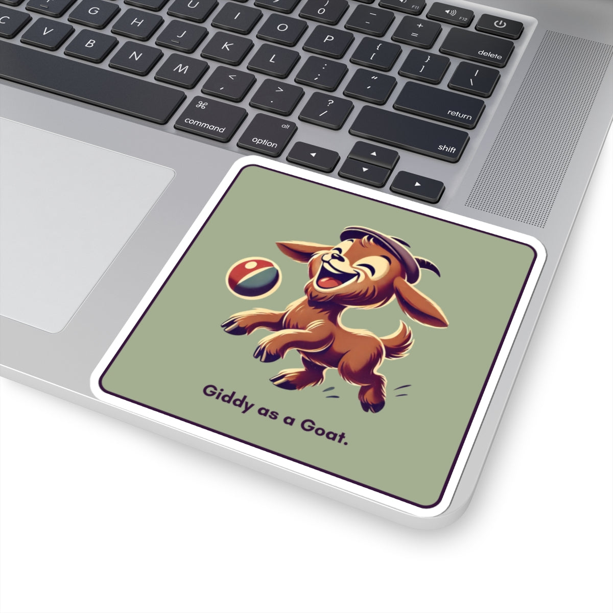 “Giddy as a goat” Kiss-Cut Sticker