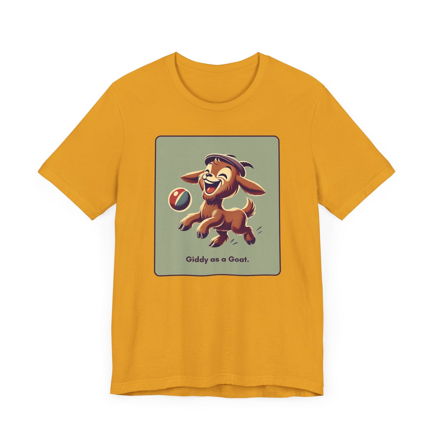“Giddy as a goat” Unisex Short Sleeve T-Shirt