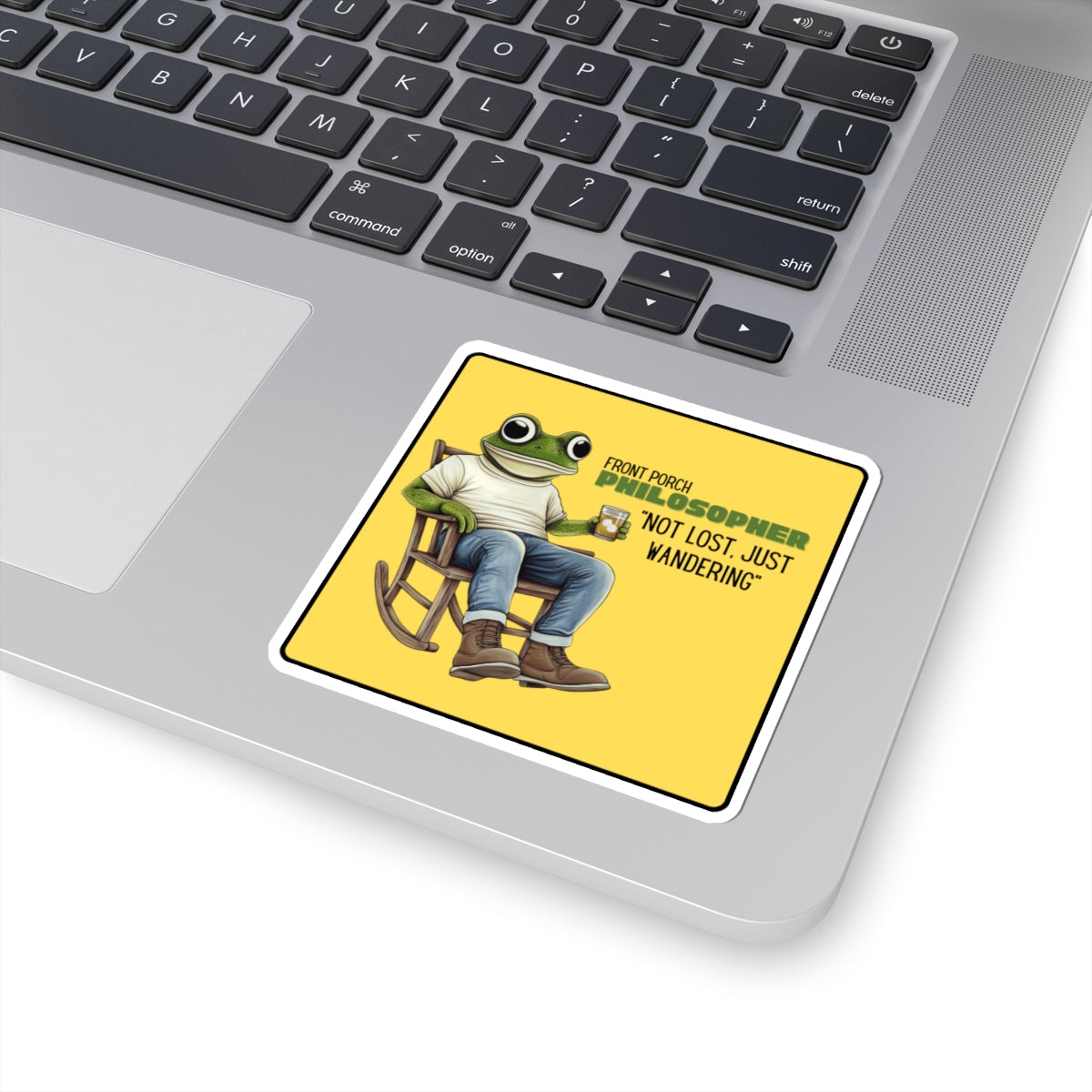 “Not lost, just wandering” Kiss-Cut Sticker