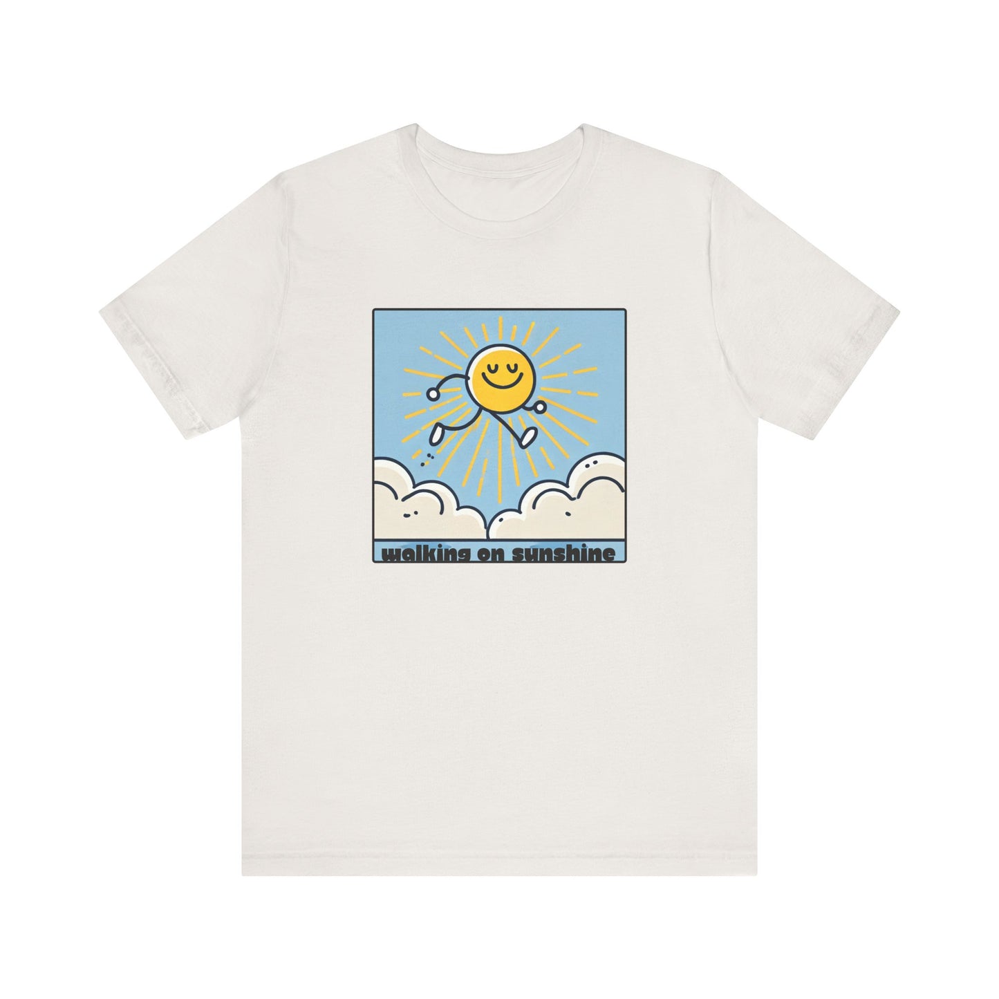 “Walking on Sunshine” Unisex Tee - Bright & Cheerful Graphic T-Shirt
