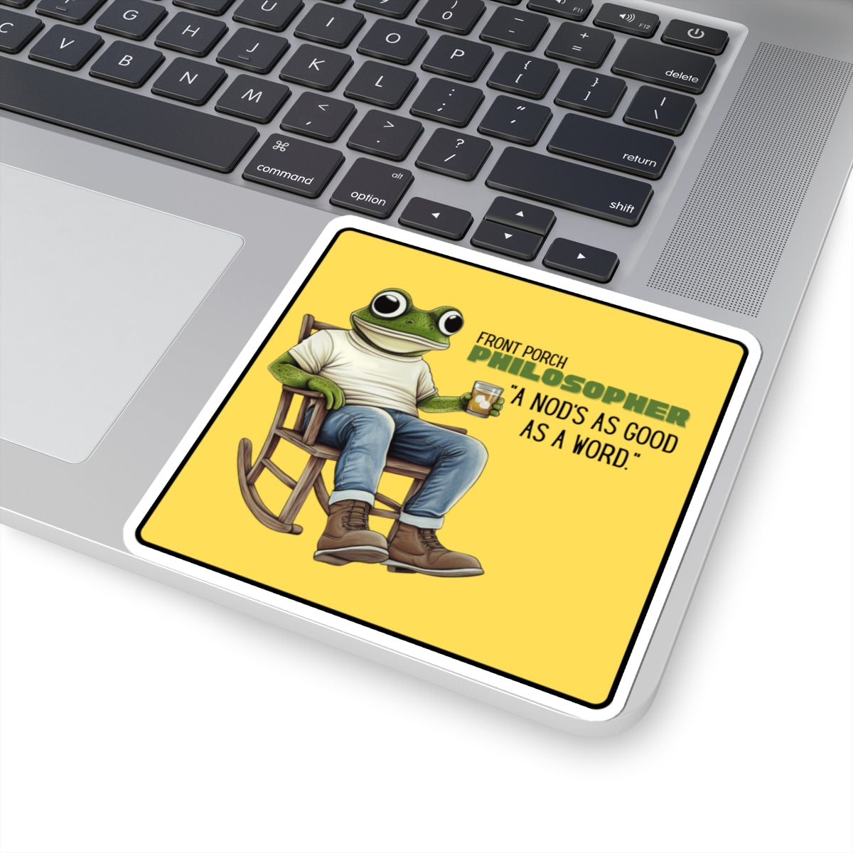 “A nod’s as good as a word” Kiss-Cut Sticker