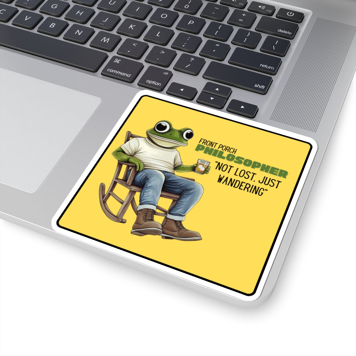 “Not lost, just wandering” Kiss-Cut Sticker
