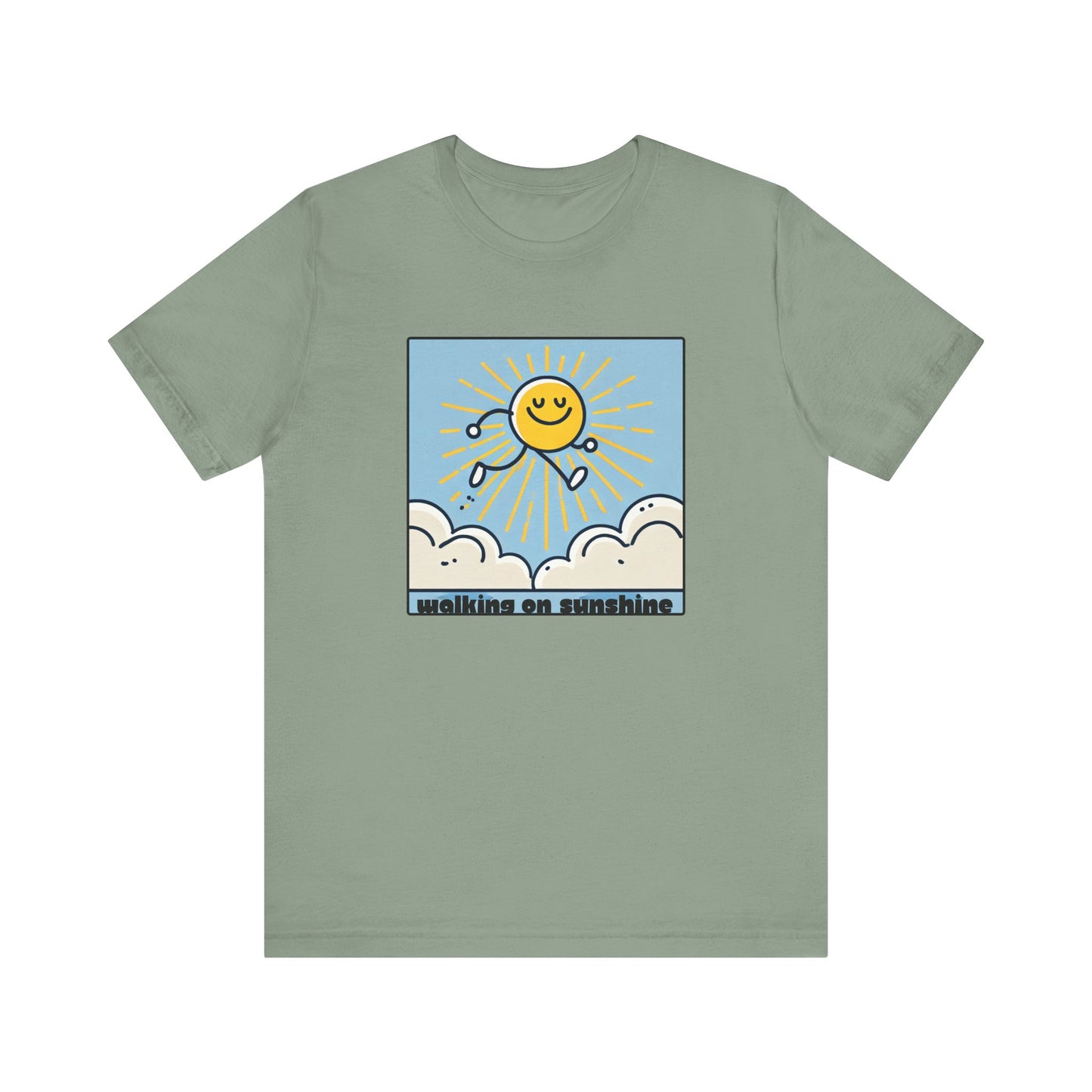 “Walking on Sunshine” Unisex Tee - Bright & Cheerful Graphic T-Shirt