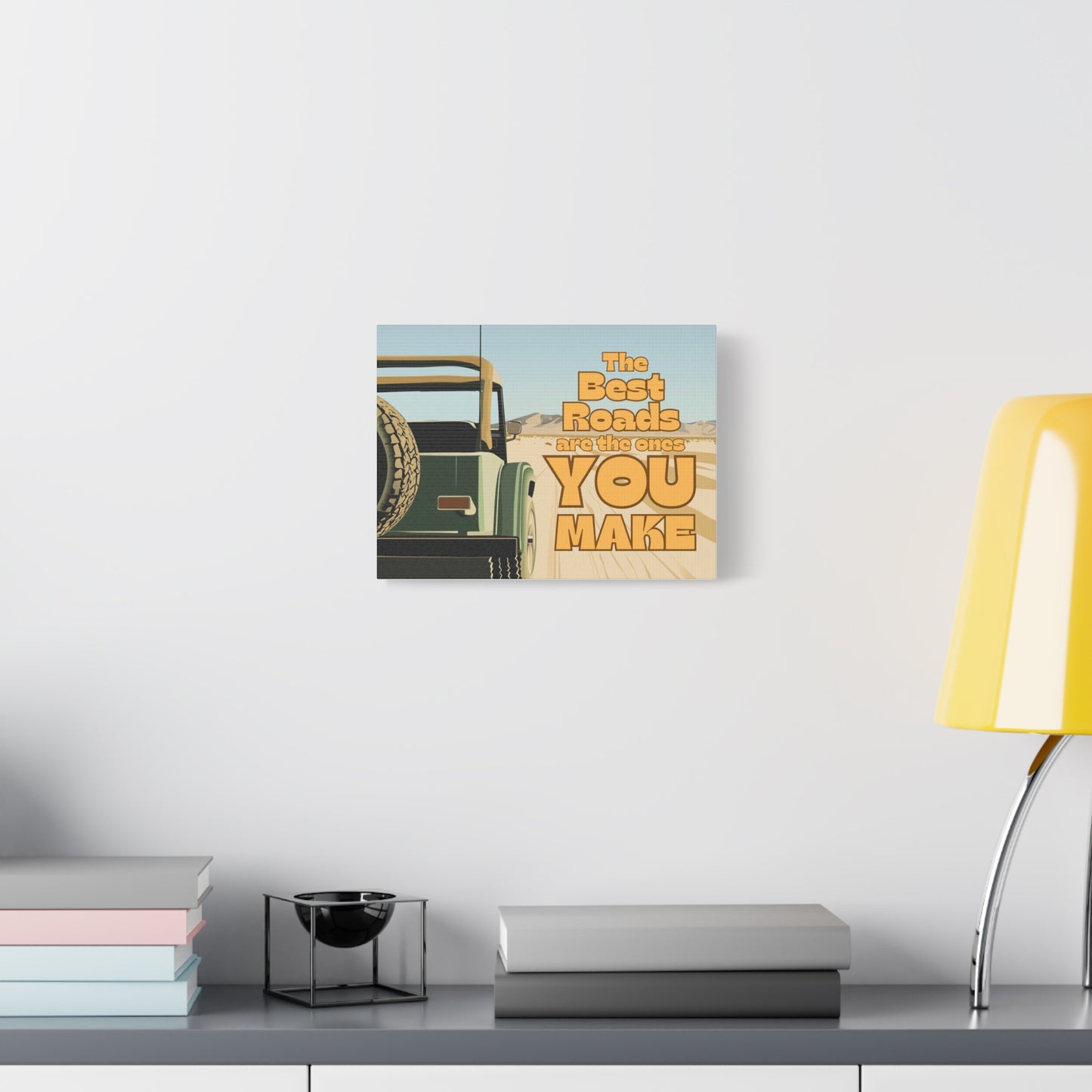“The best roads are the ones you make” Canvas Print