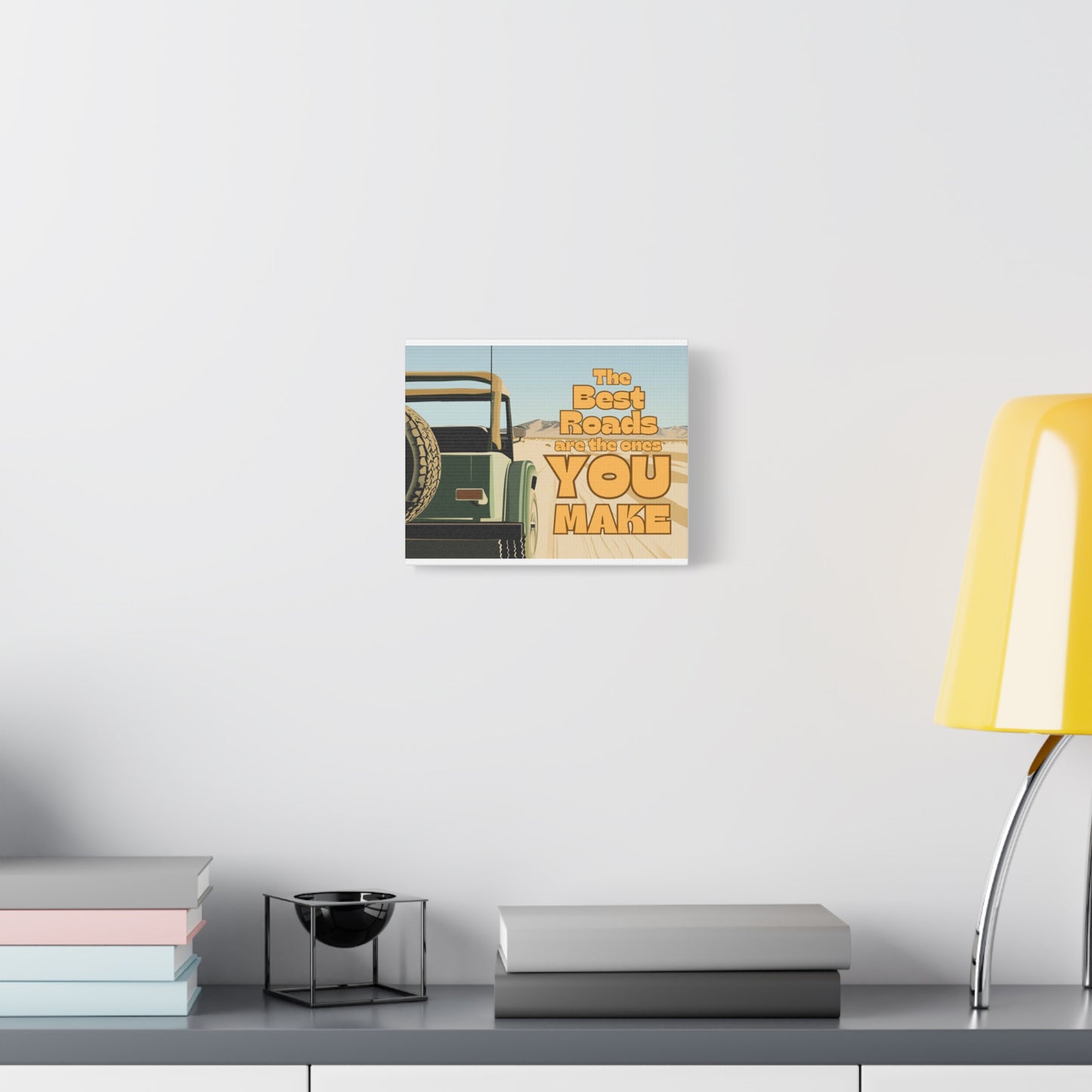 “The best roads are the ones you make” Canvas Print