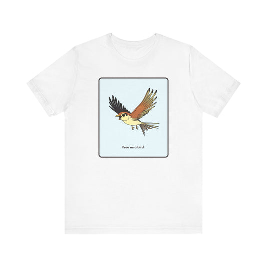 “Free as a bird.” Unisex Graphic T-Shirt