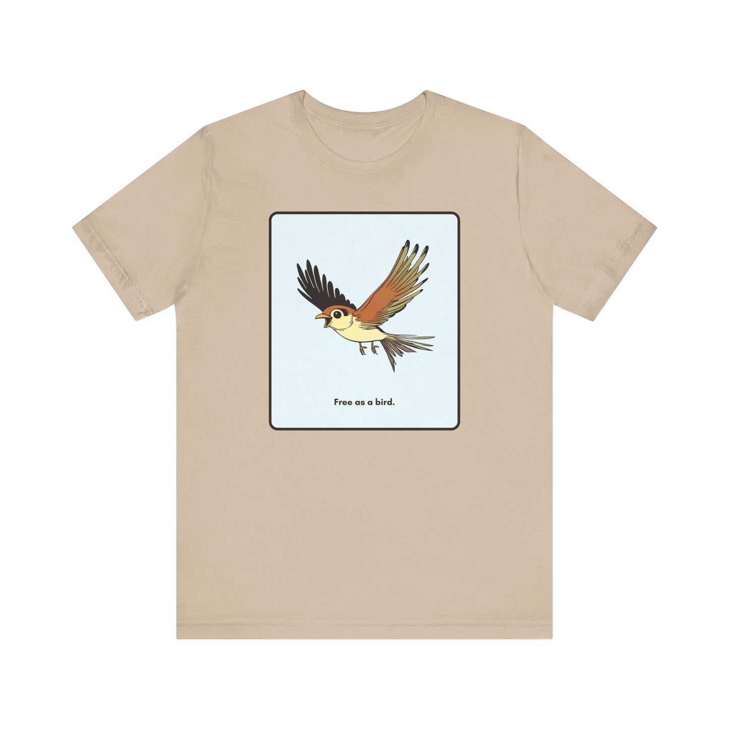 “Free as a bird.” Unisex Graphic T-Shirt